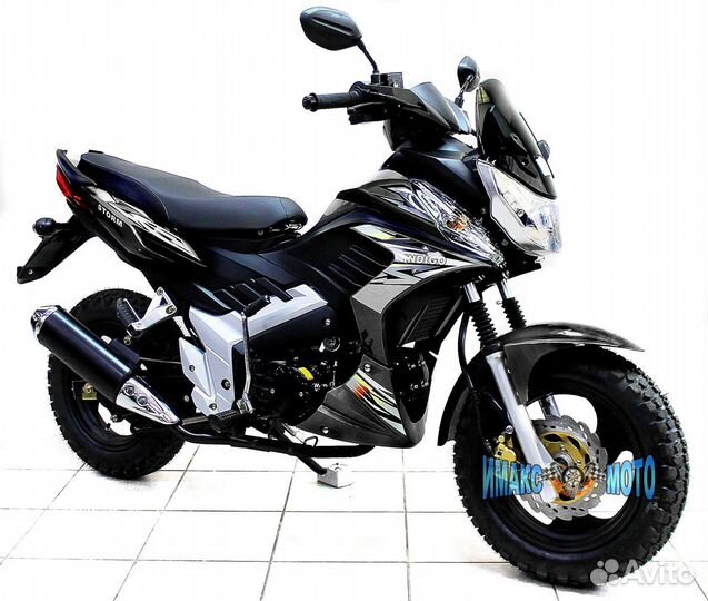 Мопед Storm Cross механика 125 см3 черный