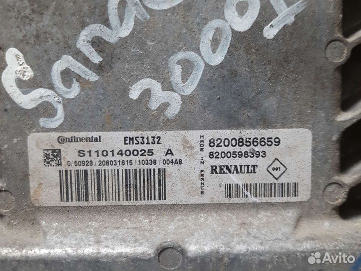 Эбу блок управления двигателя Renault Sandero