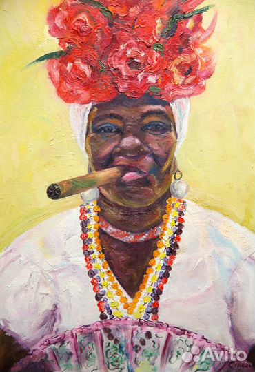 Картина маслом, холст на картоне