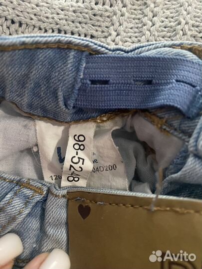 Джинсы для девочки button blue 98