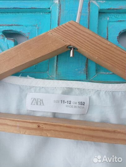 Блузка zara белая новый