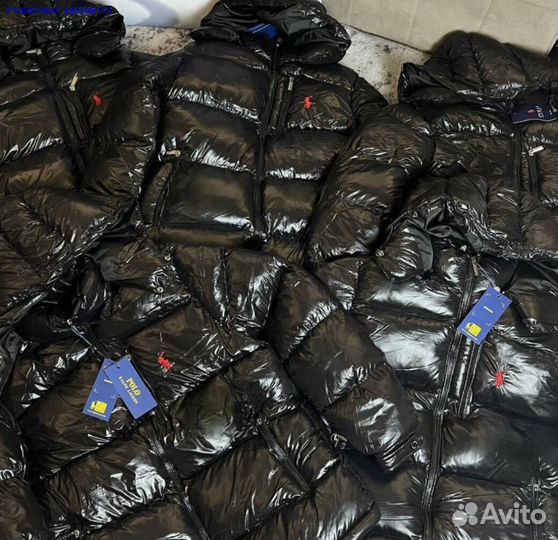 Глянцевый пуховик Polo Ralph Lauren