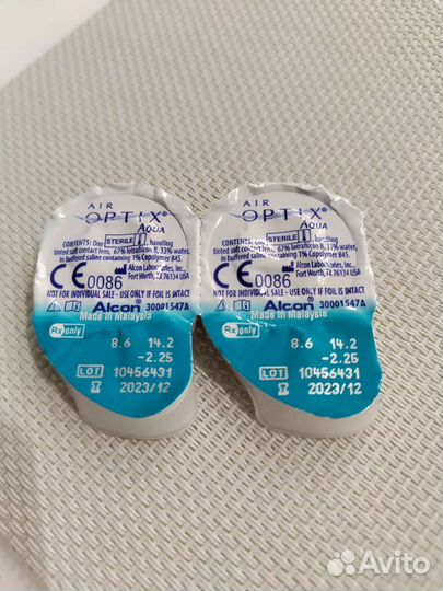 Линзы контактные