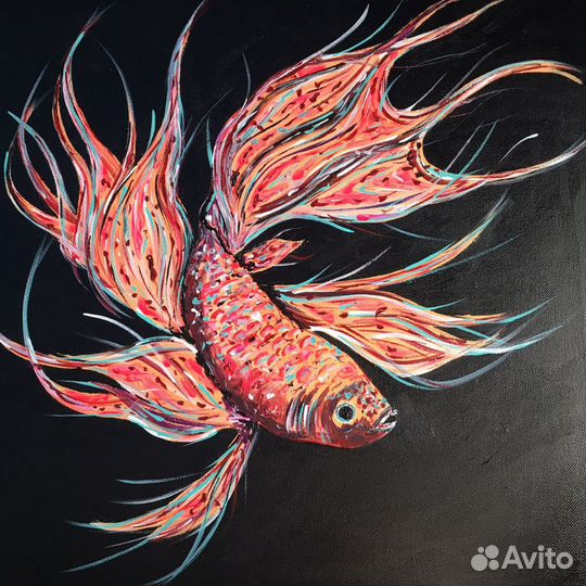 Авторская интерьерная картина ручной работы