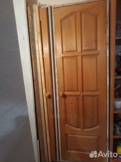 Межкомнатные двери бу 60 см с коробкой
