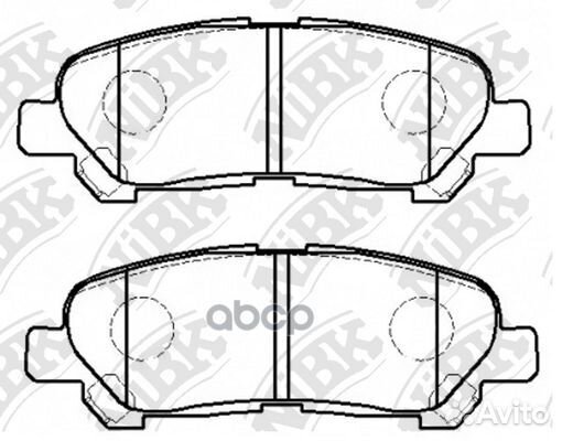 Колодки тормозные дисковые зад PN1848 NiBK