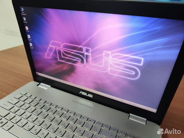 Мощный металлический ноутбук Asus с гарантией