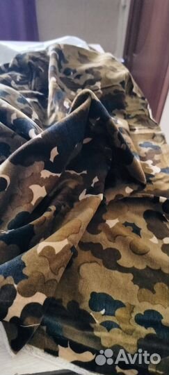 Отрез ткани.хлопковый велюр