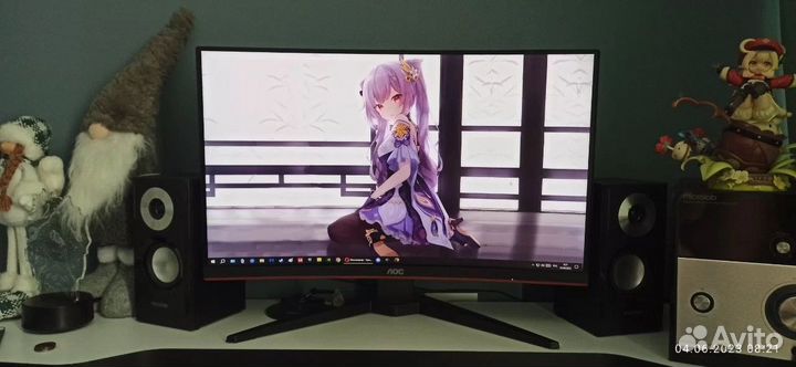 Монитор изогнутый 144 гц aoc 24 FullHD