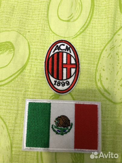 Нашивка, термопатч фк Милан и сборная Мексика