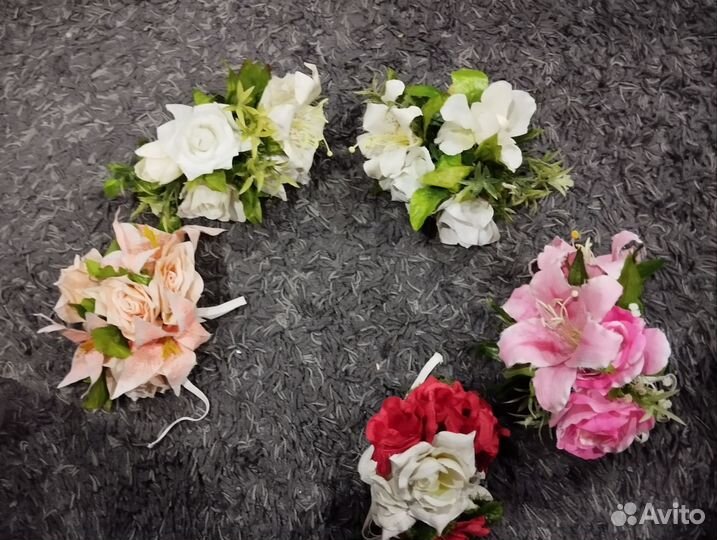 Декоративные цветы на свадебную машину