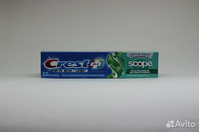 Зубная паста crest premium plus active foam + whit