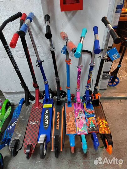 Самокаты двухколесные в ассортименте