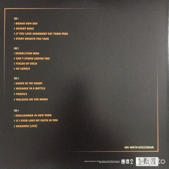 Винил Sting – My Songs (2 LP)