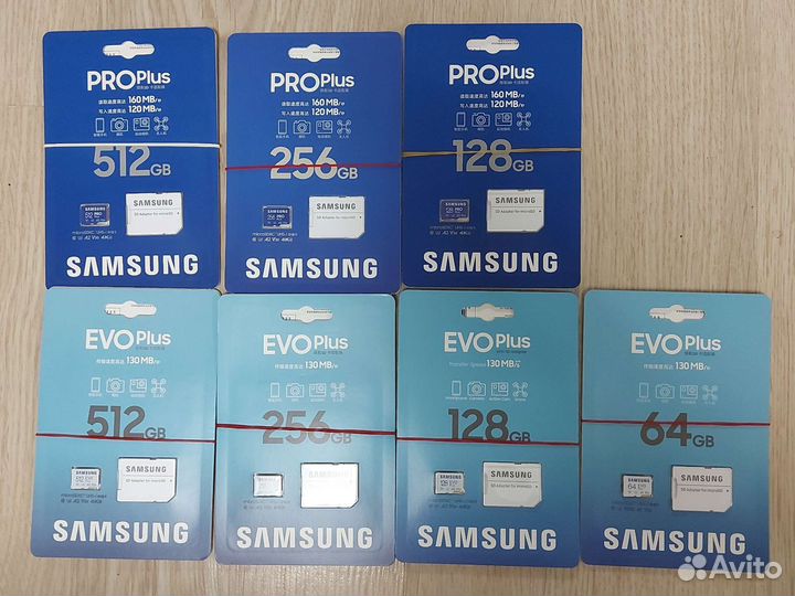 Оригинальные карты памяти на 512 256 128 64 гб gb