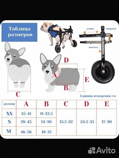 Инвалидная коляска новая для собак и кошек