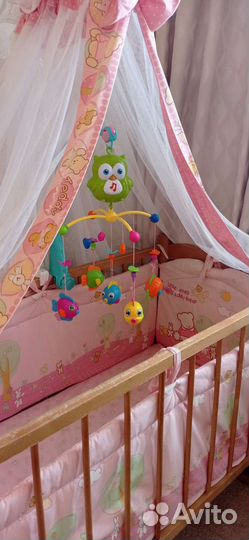 Детская кроватка с балдахином