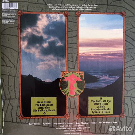 Винил Black Sabbath – Tyr (clear)