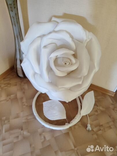 Светильник цветок из фоамирана