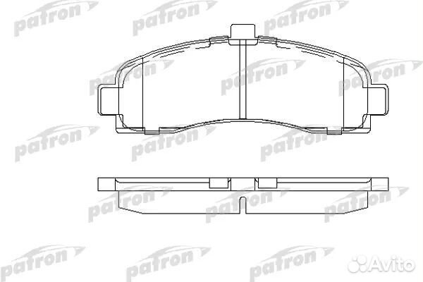 Patron PBP859 Колодки тормозные дисковые передн NI