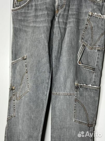 Dolce&Gabbana A/W 04 Grey Multi Pocket Jeans