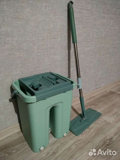 Швабра с ведром и отжимом бу