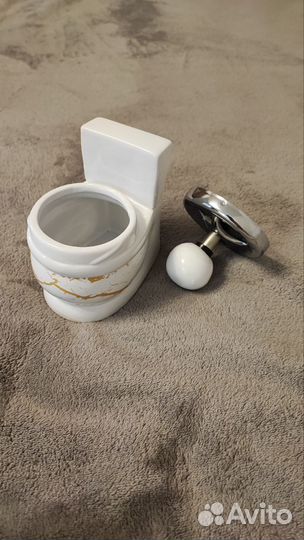 Пепельница-унитаз керамическая