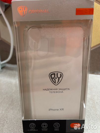 Чехол на iPhone xr новый прозрачный