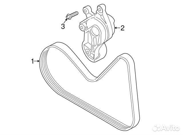 Механический натяжитель ремня Bmw