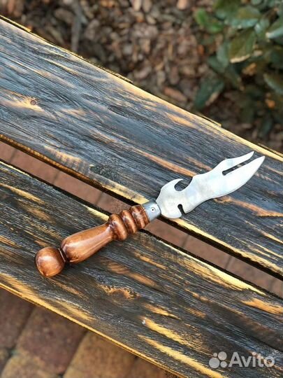 Шампур с деревянной ручкой двойные и тд