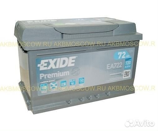 Аккумулятор Exide EA722 Reno Fluence
