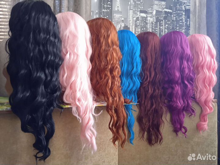 Парик волна 7 цветов