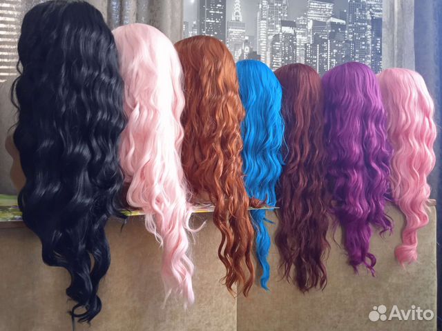 Парик волна 7 цветов
