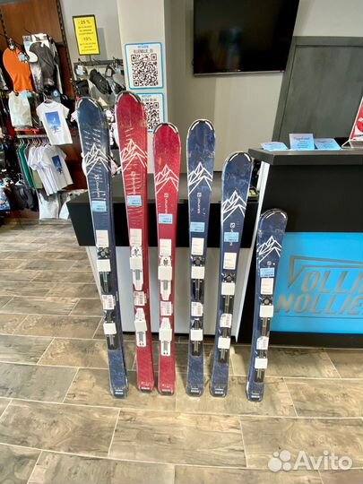 Горные лыжи детские Salomon E QST MAX Jr S + креп