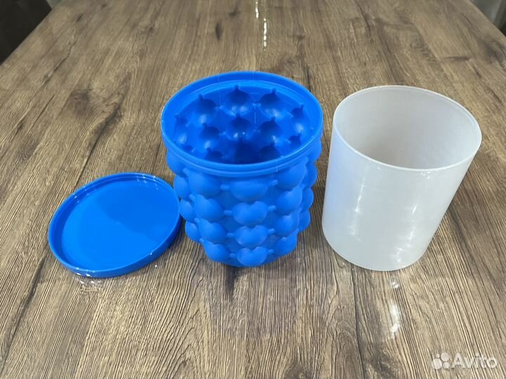 Форма для льда с крышкой силиконовая