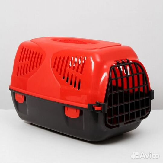 Переноска для кошек пластиковая, 33,5 х 31 х 50 см