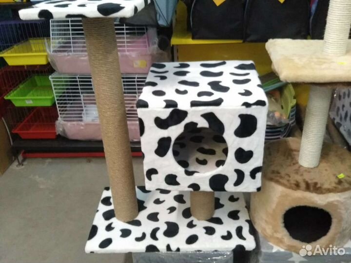 Когтеточка домик столбик для кошек