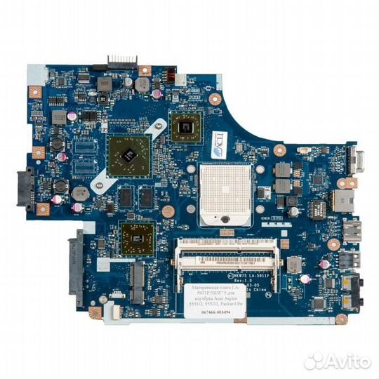 Материнская плата NEW75 LA-5911p rev:1.0