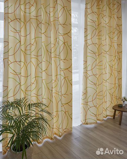 Комплект шторы Зилан 480x270 и тюль Вуаль 300x270