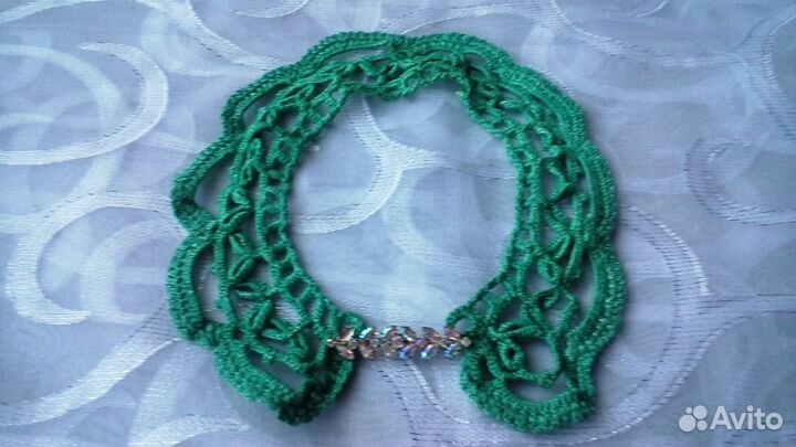 Ажурный воротник крючком