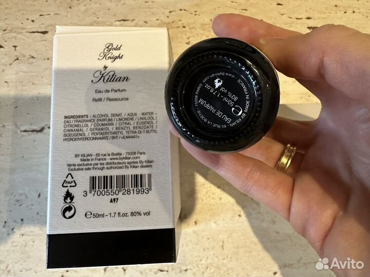 Kilian Gold Knight 50 мл пустой флакон рефил