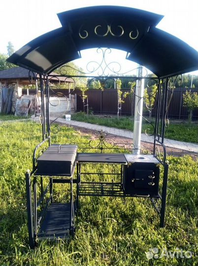 Мангал с печью