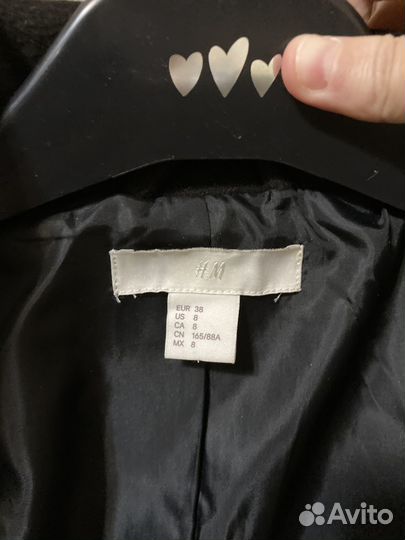 Пальто H&M, шерсть, S, 38 eur