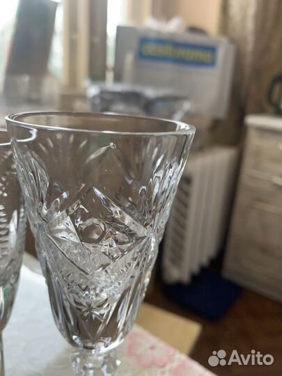 Хрустальные фужеры, стопки лзфс из СССР