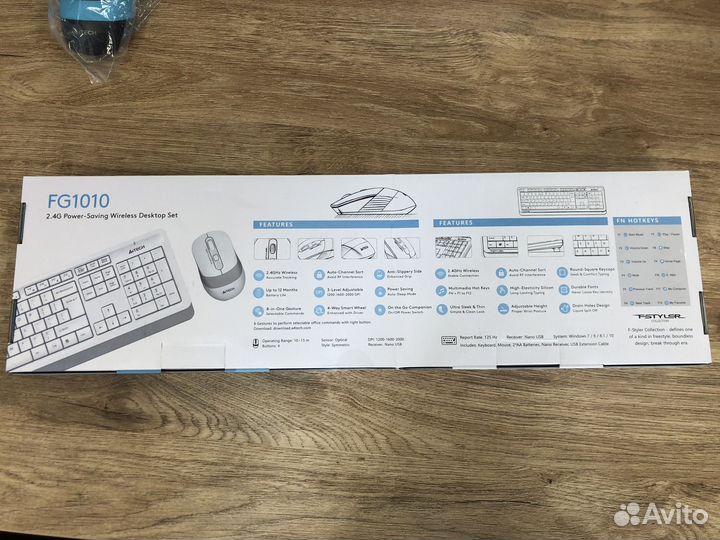 Комплект клавиатура + мышь A4Tech FStyler FG1010