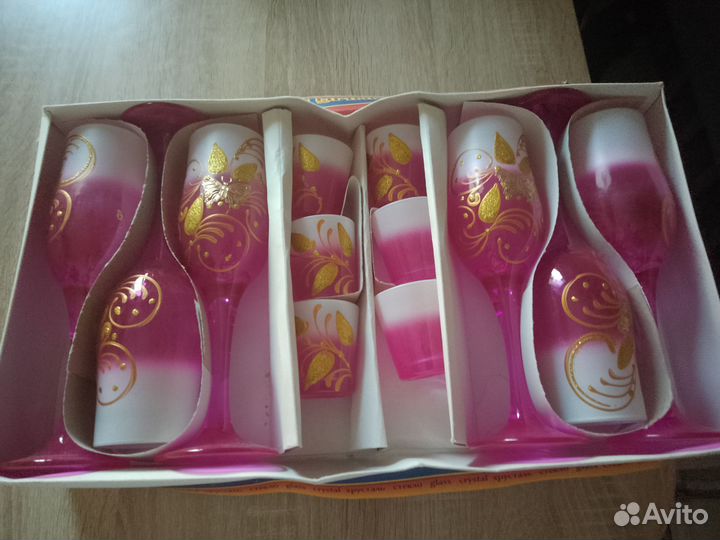 Хрустальные фужеры бокалы