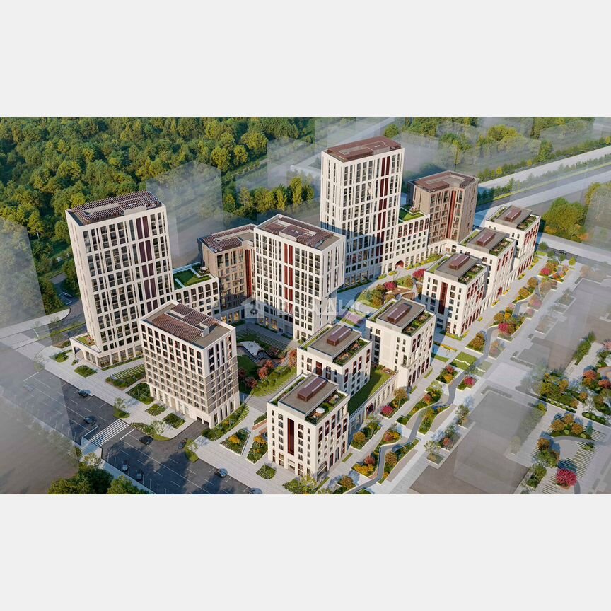 1-к. квартира, 42,8 м², 2/25 эт.