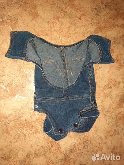 Джинсовая одежда на собаку маленькой породы