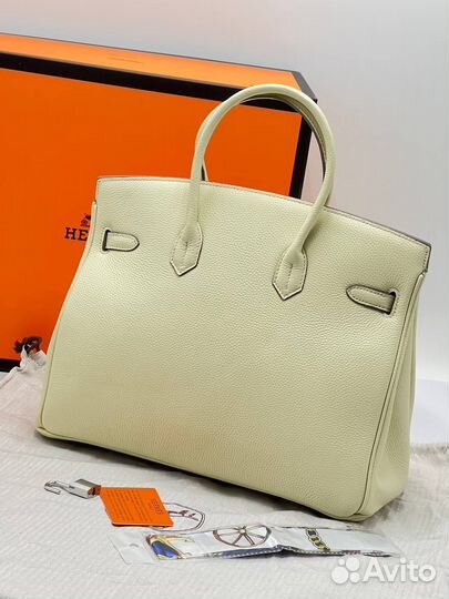 Сумка hermes birkin натуральная кожа
