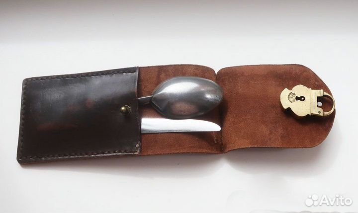 Набор рыбацкий, в футляре из кожи